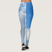 Blue Sky en Clouds Leggings (Achterkant)
