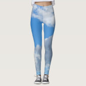 Blue Sky en Clouds Leggings (Voorkant)