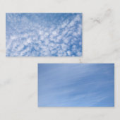 Blue Sky en Clouds Visitekaartje (Voorkant / Achterkant)