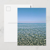Blue Sky en mooie Calm Zee Briefkaart (Voorkant / Achterkant)