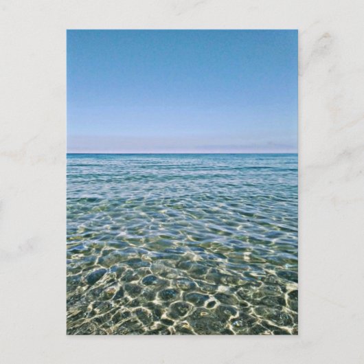 Blue Sky en mooie Calm Zee Briefkaart (Voorkant)