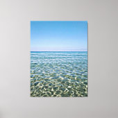 Blue Sky en mooie Calm Zee Canvas Print (Voorkant)