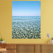 Blue Sky en mooie Calm Zee Canvas Print (Insitu (Woonkamer))