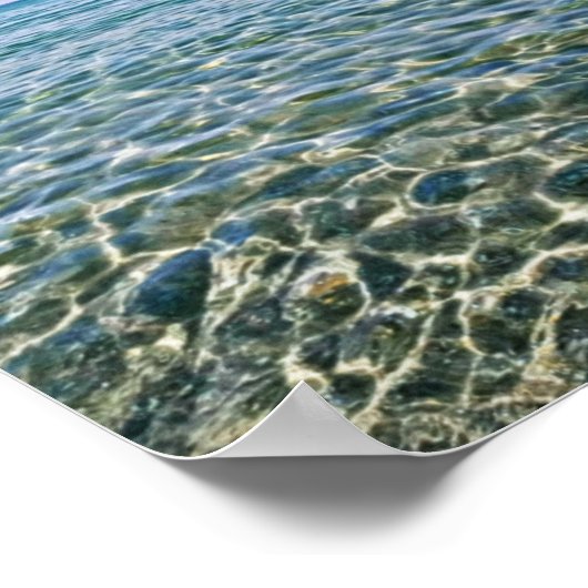 Blue Sky en mooie Calm Zee Poster (Hoek)