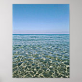 Blue Sky en mooie Calm Zee Poster (Voorkant)