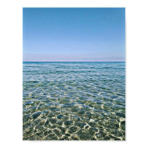 Blue Sky en mooie Calm Zee Poster