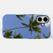 Blue Sky en Palm Trees Case-Mate iPhone Case (Achterkant (horizontaal))