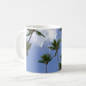 Blue Sky en Palm Trees Koffiemok (Voorkant links)