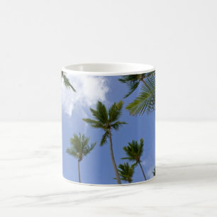 Blue Sky en Palm Trees Koffiemok