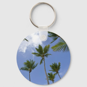 Blue Sky en Palm Trees Sleutelhanger