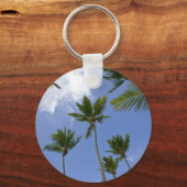 Blue Sky en Palm Trees Sleutelhanger (Voorkant)