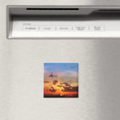 Blue Sky en Red Sunset Magneet (Insitu (Vaatwasser))