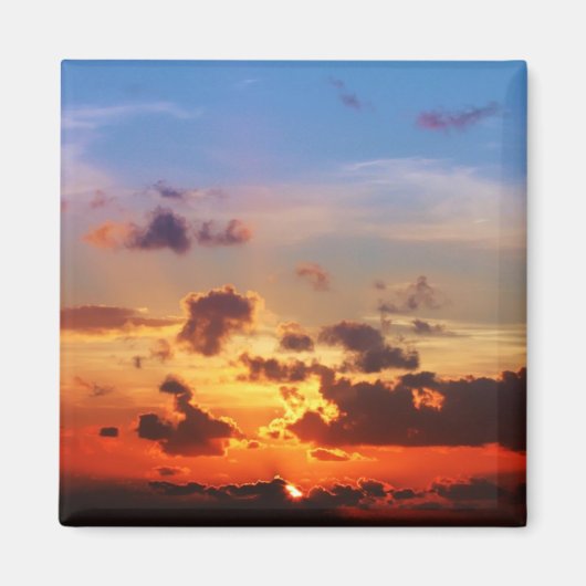 Blue Sky en Red Sunset Magneet (Voorkant)