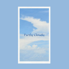 Blue Sky en White Cloud Servet