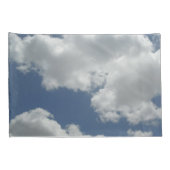 Blue Sky en White Clouds Photo Print Design Fun Kussensloop (Achterkant-Rechts)