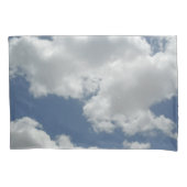 Blue Sky en White Clouds Photo Print Design Fun Kussensloop (Voorkant-Links)