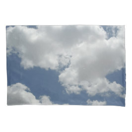 Blue Sky en White Clouds Photo Print Design Fun Kussensloop
