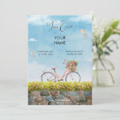 Blue Sky fietslandschap Kaart (Staand voorkant)