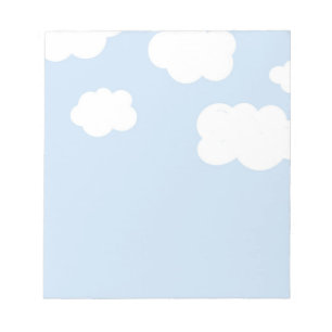 Blue Sky, Fluffy White Clouds Notitieblok