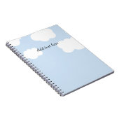 Blue Sky, Fluffy White Clouds Sjabloon, Notitieboek (Rechterzijde)