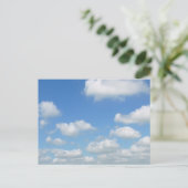 Blue Sky Fresh Air Clouds Briefkaart (Staand voorkant)