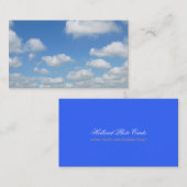 Blue Sky Fresh Air Clouds Visitekaartje (Voorkant / Achterkant)
