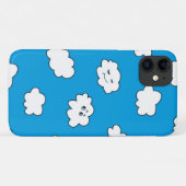 Blue Sky Funny Cartoon Clouds Case-Mate iPhone Case (Achterkant (horizontaal))