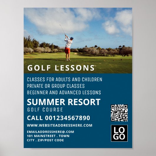 Blue Sky, GoIf les Adverteren Poster (Voorkant)