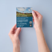 Blue Sky, GoIf Lesson Adverteren Flyer (Hand)