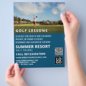 Blue Sky, GoIf Lesson Adverteren Flyer (Hand)
