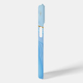 Blue Sky Gold Glitter Marmer  Case-Mate iPhone Case (Achterkant / Rechts)