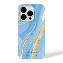 Blue Sky Gold Glitter Marmer 