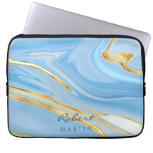 Blue Sky Gold Glitter Marmer