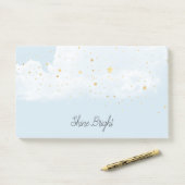 Blue Sky Gold Sterren Post-it® Notes (Op bureau)