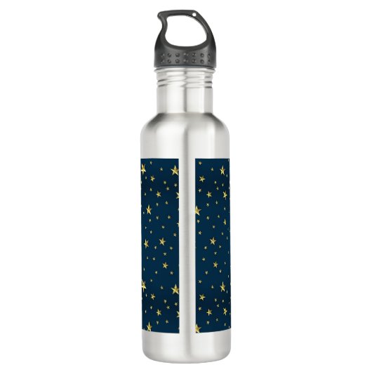 Blue Sky Golden Stars Waterfles (Achterkant)