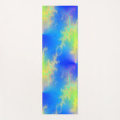 Blue Sky & Golden Yellow Lightning Bolts Yogamat (Voorkant)