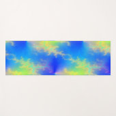 Blue Sky & Golden Yellow Lightning Bolts Yogamat (Voorkant (horizontaal))