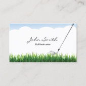 Blue Sky & Grass Golf instructor Visitekaartje (Voorkant)