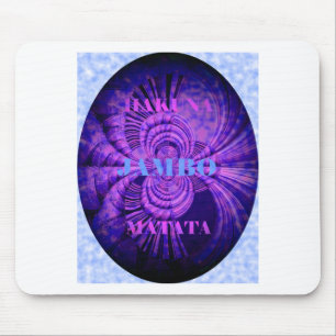 Blue Sky Hakuna Matata Kenya Giraffe Woven Art C Muismat