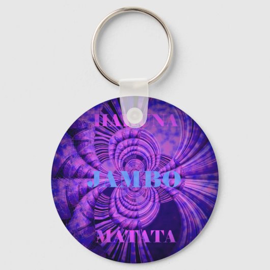 Blue Sky Hakuna Matata Kenya Giraffe Woven Art C Sleutelhanger (Voorkant)