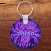 Blue Sky Hakuna Matata Kenya Giraffe Woven Art C Sleutelhanger (Voorkant)