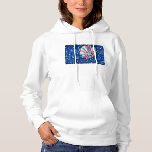Blue Sky Heet Luchtballon Hoodie (Voorkant)