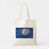 Blue Sky Heet Luchtballon Tote Bag (Achterkant)