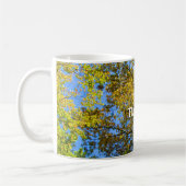 Blue Sky Herfst Foliage - Gepersonaliseerde Thanks Koffiemok (Links)