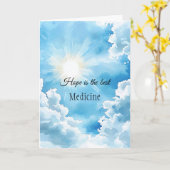 Blue Sky Hope is de beste medicijn Kaart (Gele Bloem)