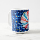 Blue Sky Hot Air Balloon Koffiemok (Voorkant links)