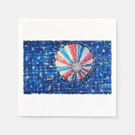 Blue Sky Hot Air Balloon Servet