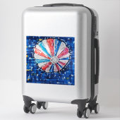 Blue Sky Hot Air Balloon Sticker (Koffer)