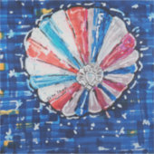 Blue Sky Hot Air Balloon Sticker (Voorkant)