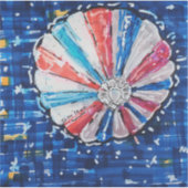 Blue Sky Hot Air Balloon Sticker (Voorkant)